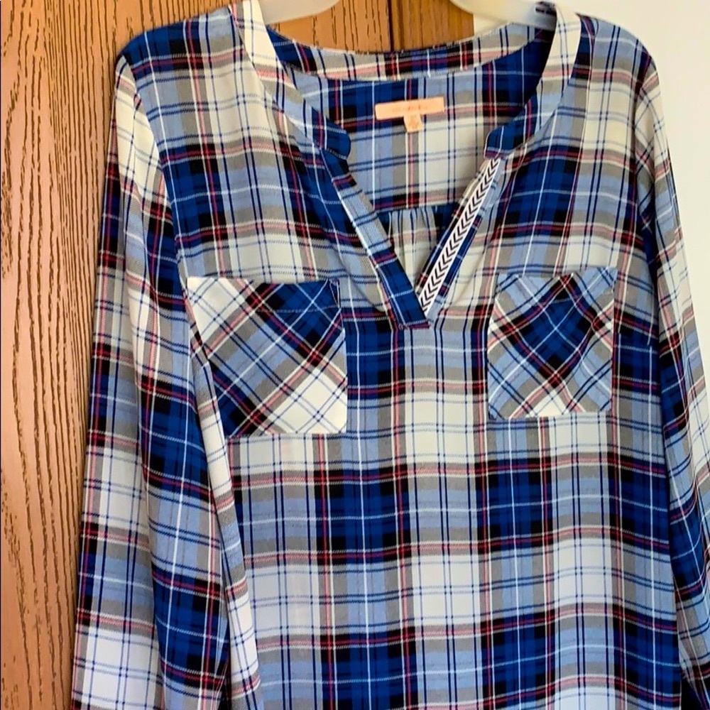 Plaid blouse